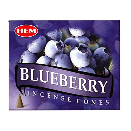 Incense HEM Blueberry Incense Cones BLB12 1 $ Shop All The Witches Sage LLC Stew's Incense