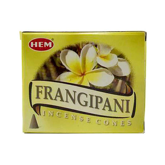 Incense HEM Frangipani Incense Cones FP12 1 $ Shop All The Witches Sage LLC Stew's Incense
