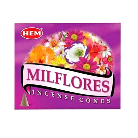 Incense HEM Milflores Incense Cones MF12 1 $ Shop All The Witches Sage LLC Stew's Incense