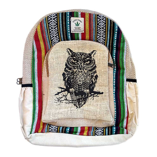 Backpack HEMP Owl Backpack HMPBG-006 32 $ The Witches Sage LLC Stew's Incense