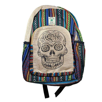 Backpack HEMP Skull Rose Backpack HMPBG-010 32 $ The Witches Sage LLC Stew's Incense