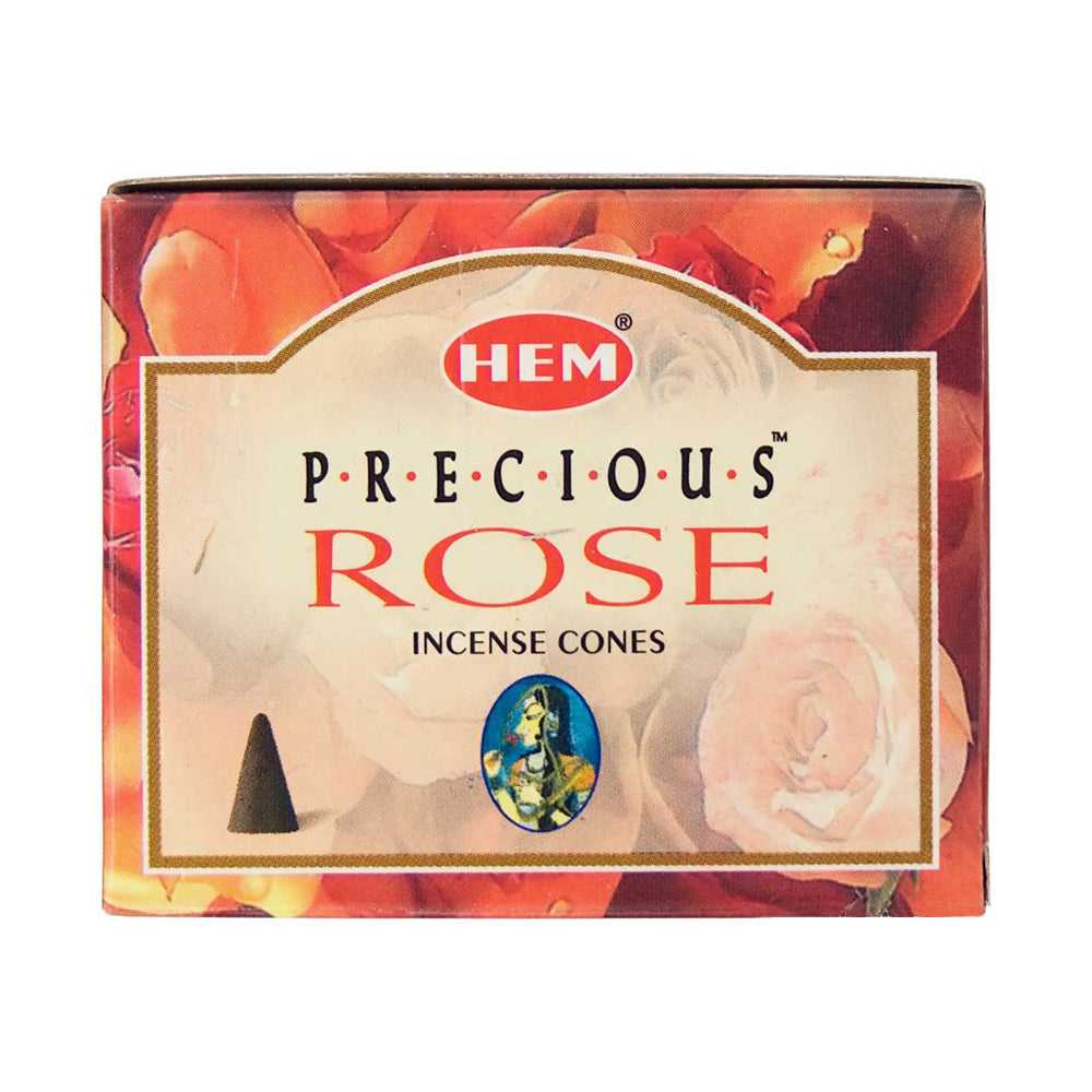 Incense HEM Precious Rose Incense Cones HMC23 (PR12) 1 $ Shop All The Witches Sage LLC Stew's Incense
