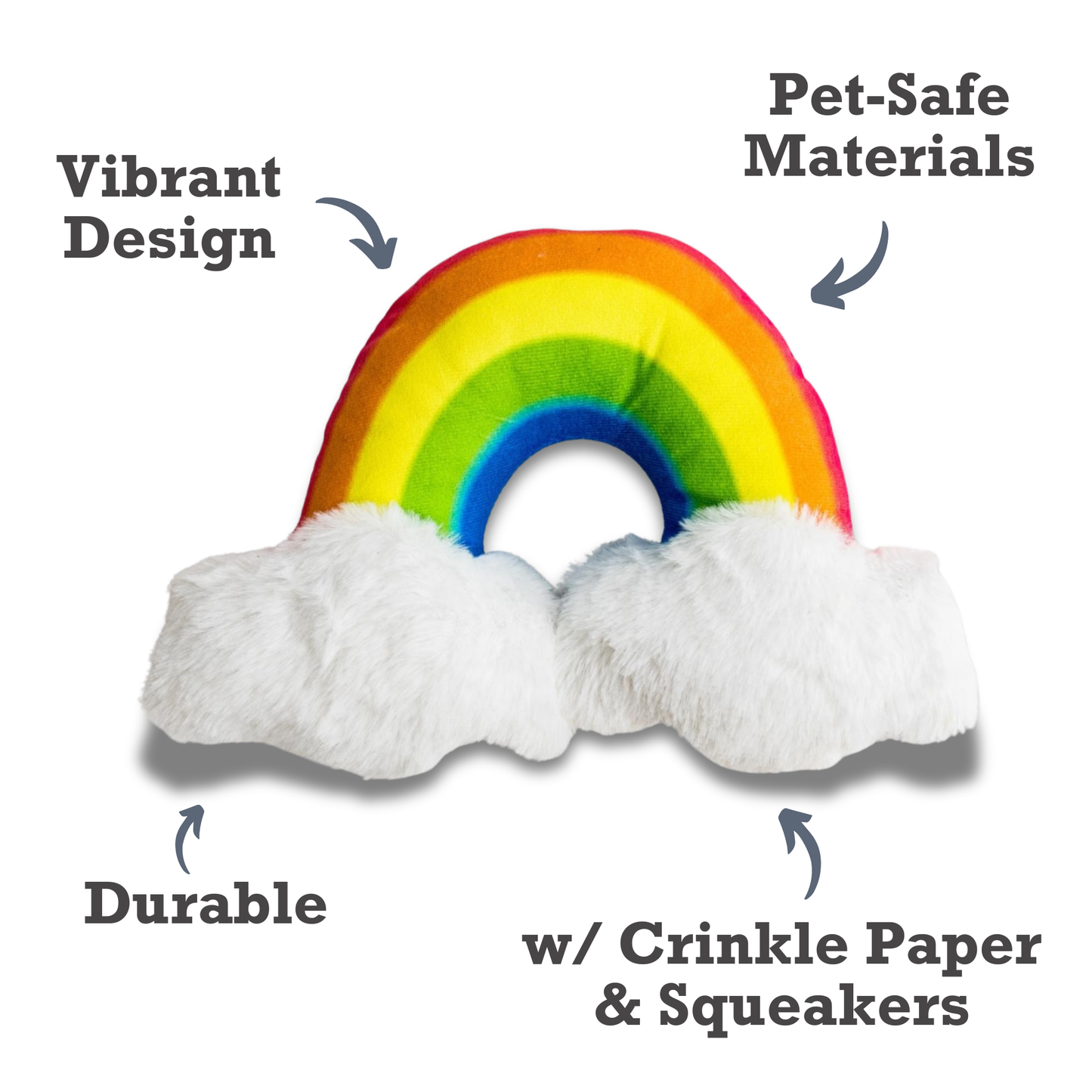 Chew Toys Enchanted Rainbow Magical with Squeaker & Crinkle Paper Plush Dog Toy HOM236 14 $ Pet Lovers Store American Pet Supplies Stew's Incense
