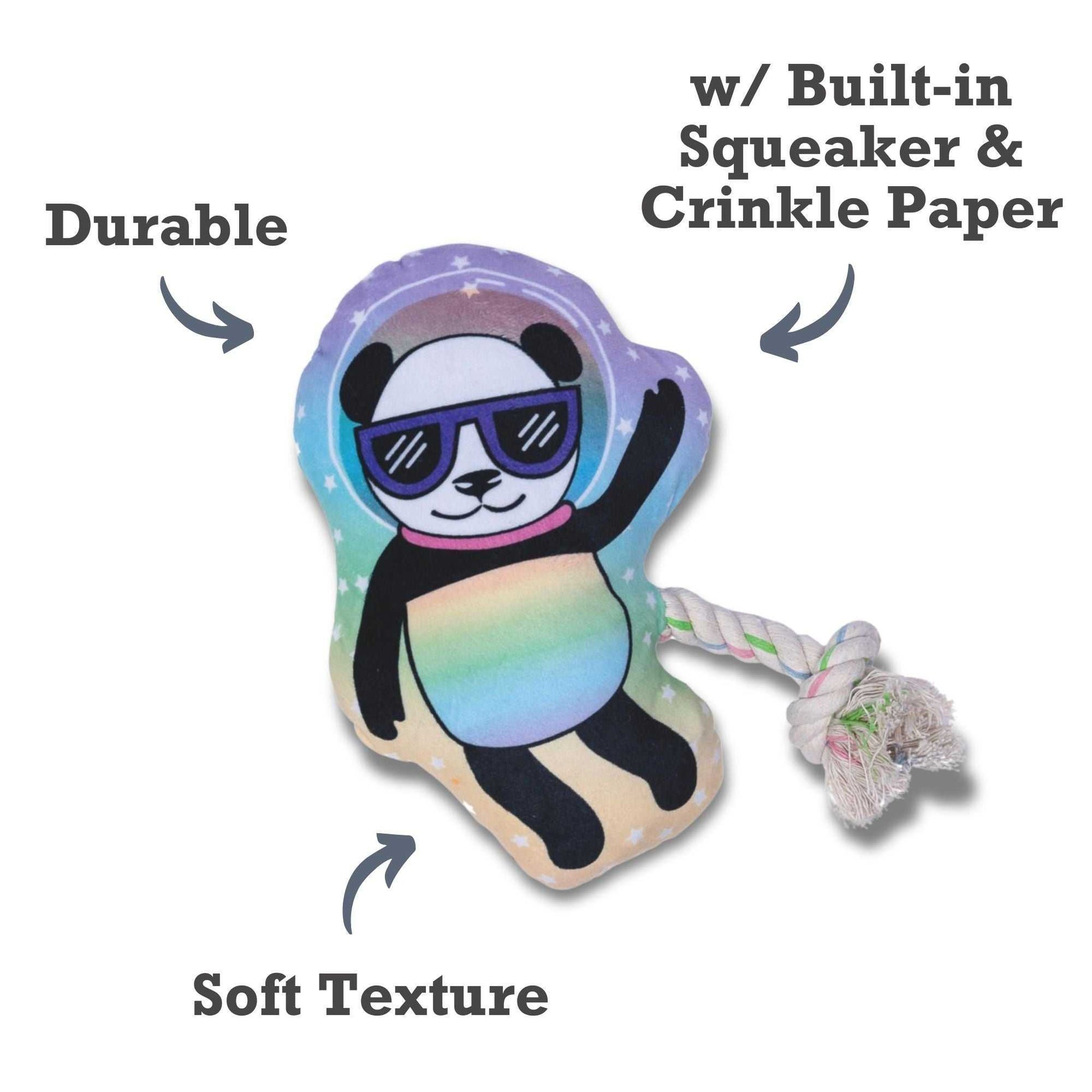 Chew Toys Space Panda Plush Dog Toy – with Squeaker & Crinkle Paper for Fun Play HOM322 12 $ Pet Lovers Store American Pet Supplies Stew's Incense