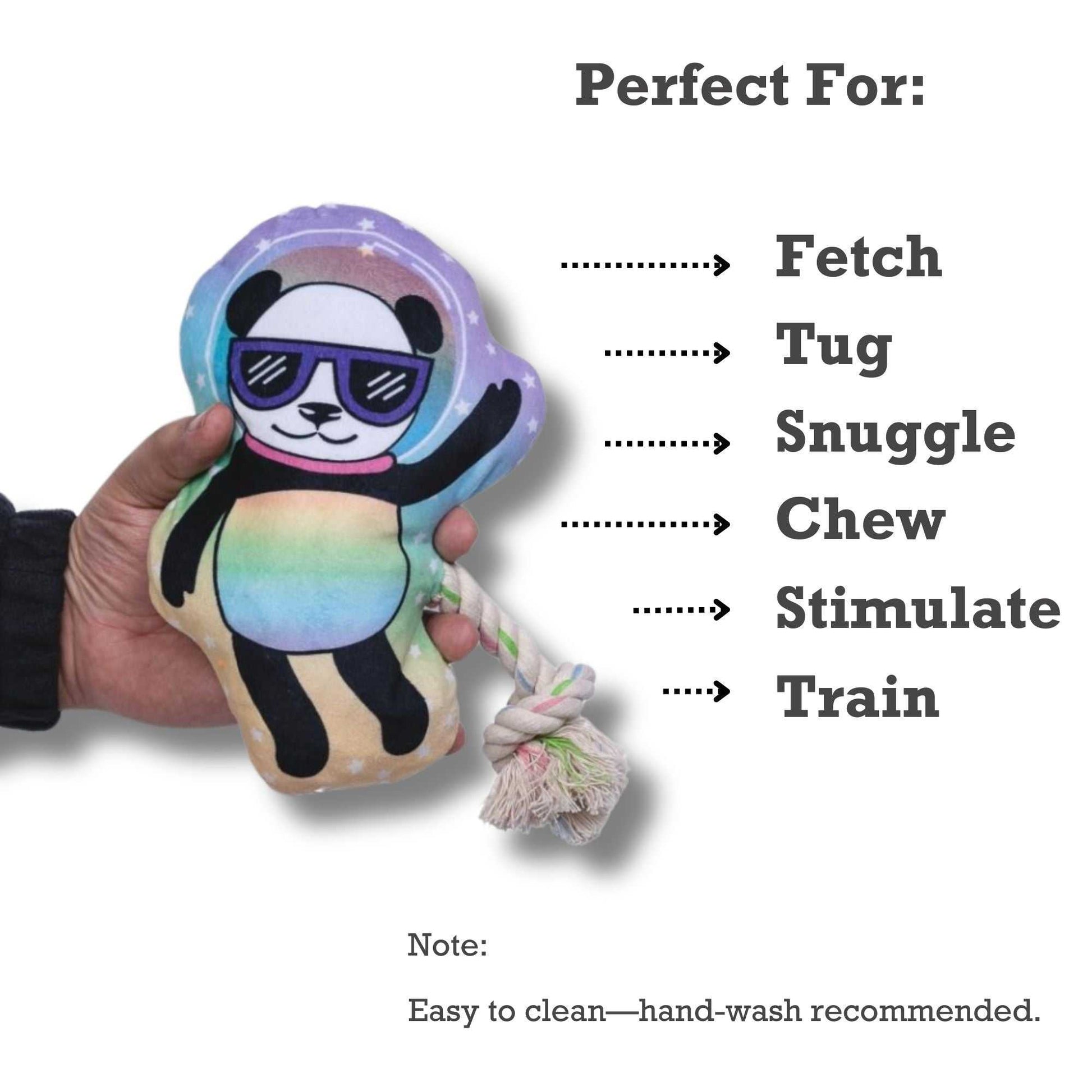 Chew Toys Space Panda Plush Dog Toy – with Squeaker & Crinkle Paper for Fun Play HOM322 12 $ Pet Lovers Store American Pet Supplies Stew's Incense
