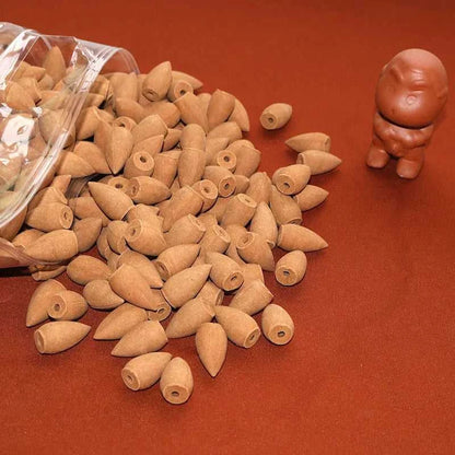  50pcs/box natural aroma Australia Sandalwood incense cones backflow incenso scetns freshener encens yoga 66910275547 20 $ NineRegions Wood Art&Collectibles Store Stew's Incense