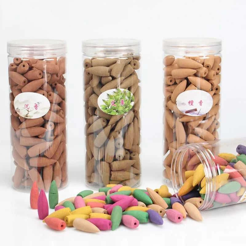  Fragrance Backflow Incense Cone 168Pcs Big Incense Cones Max Capacity Box Incense for Waterfall Incense Burner Smell Remove 12000040026016168 26 $ TINYPRICE Store Stew's Incense