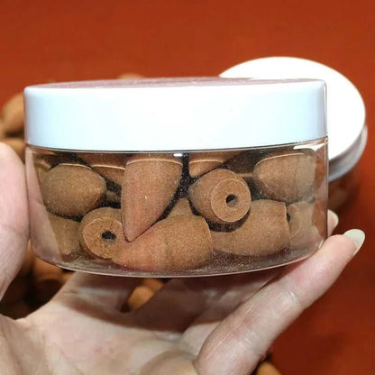  50pcs/box natural aroma Australia Sandalwood incense cones backflow incenso scetns freshener encens yoga 66910275547 20 $ NineRegions Wood Art&Collectibles Store Stew's Incense