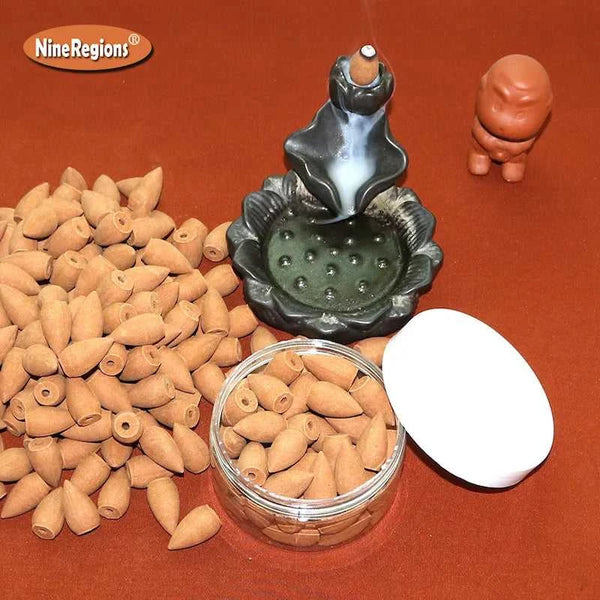  50pcs/box natural aroma Australia Sandalwood incense cones backflow incenso scetns freshener encens yoga 66910275547 20 $ NineRegions Wood Art&Collectibles Store Stew's Incense