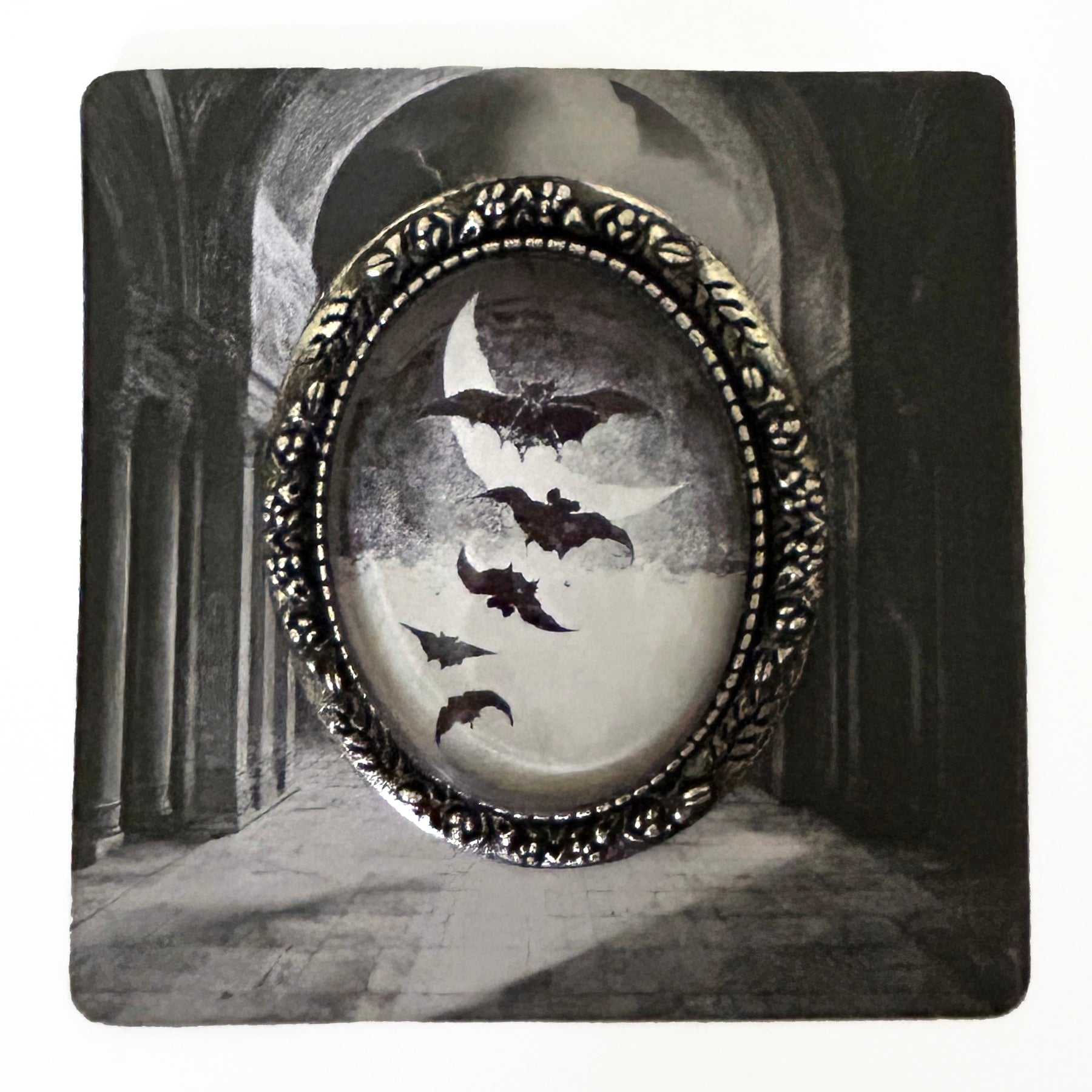 Brooches & Lapel Pins Vintage Halloween Flying Bats Handmade Cameo Brooch AB6 16 $ Shop All Quirks! Stew's Incense