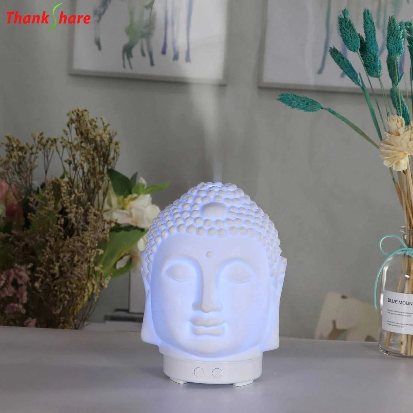  Wifi Control Air Humidifier Aroma Essential Oil Diffuser 7 Colors LED Night Light Cool Buddha Mist Maker Aromatherapy For Home 12000026780665879 83 $ THANKSHARE Official Store Stew's Incense