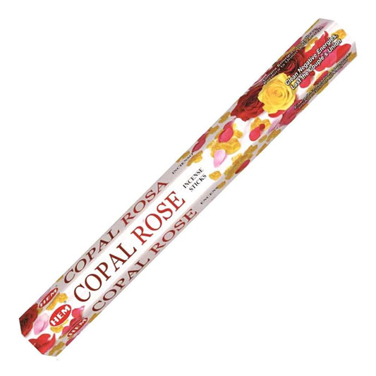 Incense HEM Copal Rose Incense Sticks CPRO20 1 $ Shop All The Witches Sage LLC Stew's Incense