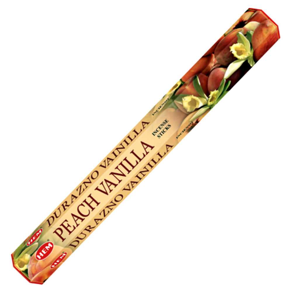 Incense Hem Peach Vanilla Incense Sticks 0210 1 $ Shop All The Witches Sage LLC Stew's Incense