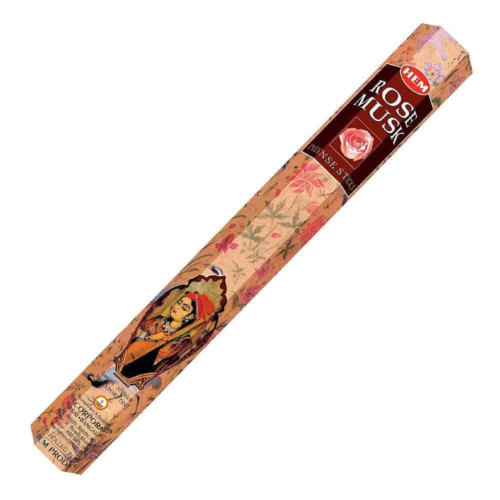 Incense Hem Rose Musk Incense Sticks 1613 1 $ Shop All The Witches Sage LLC Stew's Incense