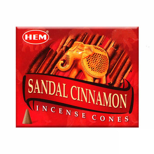 Incense Hem Sandal Cinnamon Incense Cones HMC46 (SCN12) 1 $ Shop All The Witches Sage LLC Stew's Incense