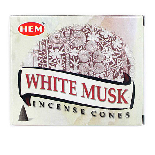 Incense Hem White Musk Incense Cones WM12 1 $ Shop All The Witches Sage LLC Stew's Incense