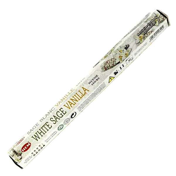 Incense HEM White Sage Vanilla Incense Sticks WSVN20 1 $ Shop All The Witches Sage LLC Stew's Incense
