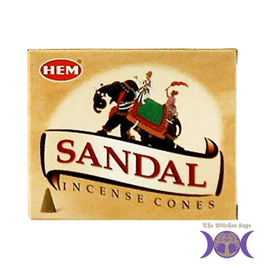 Incense HEM Sandal Incense Cones HMC33 1 $ Shop All The Witches Sage LLC Stew's Incense