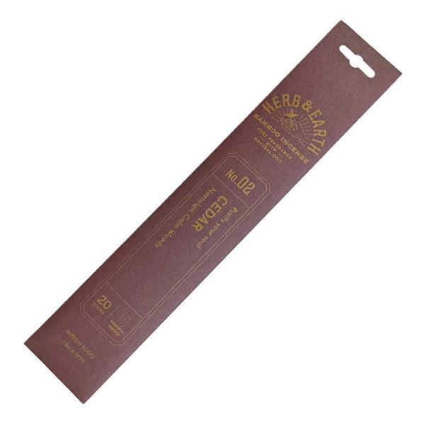 Incense Herb & Earth Cedar Bamboo Incense Sticks (Nippon Kodo) 70002 4 $ Shop All The Witches Sage LLC Stew's Incense