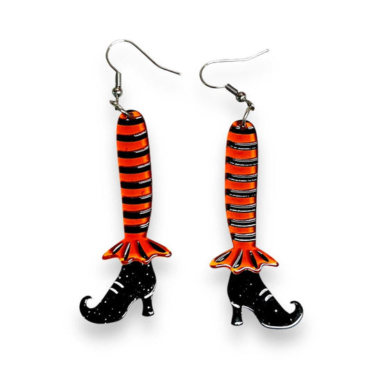 Earrings Bewitching Booties Earrings in ORANGE by Lipstick & Chrome ER-74O 12 $ Shop All Quirks! Stew's Incense