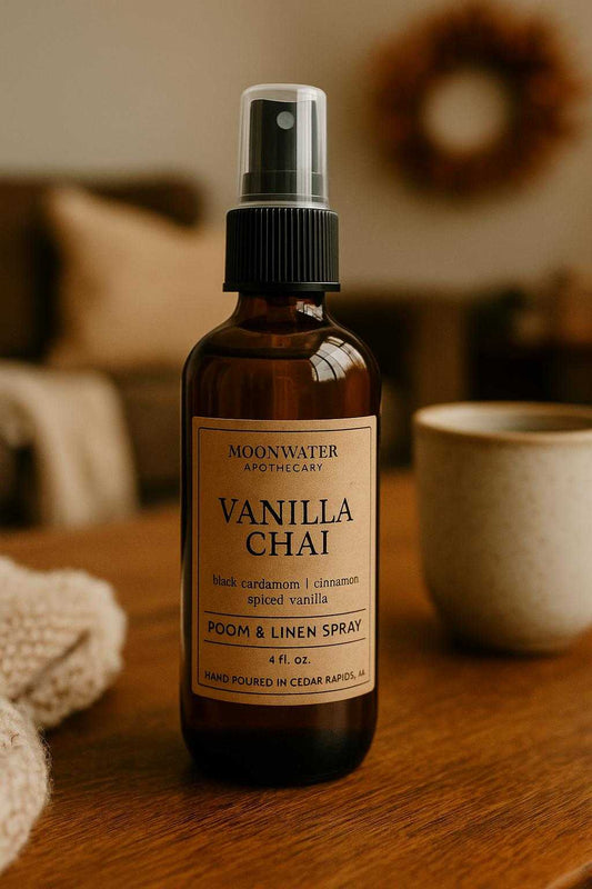 Vanilla Chai - REED DIFFUSER & ROOM SPRAY -- Spiced, Sweet Cream Aroma. by Moon Water Apothecary sku-42149594005594 24 $ Moon Water Apothecary Stew's Incense
