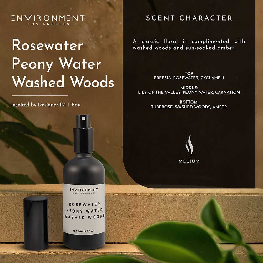 Environment - Room Spray Rosewater | Peony Water | Washed Woods Room Spray (Inspired by Issey Miyake L'Eau d'Issey®) EN-RS-ISSEY 38 $ Room Sprays Stone Candles Stew's Incense