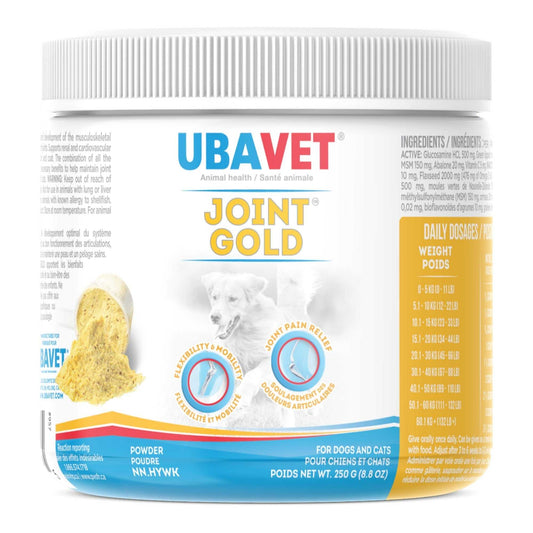 Animal Health UBAVET Joint Gold Joint Care Powder for Dogs & Cats – 8.8 oz (250g) UVUS957 25 $ Pet Lovers Store American Pet Supplies Stew's Incense