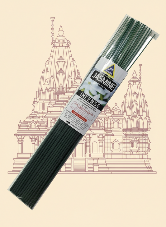 Aasha Jasmine Jumbo Incense Sticks-16 Inch-25 Sticks