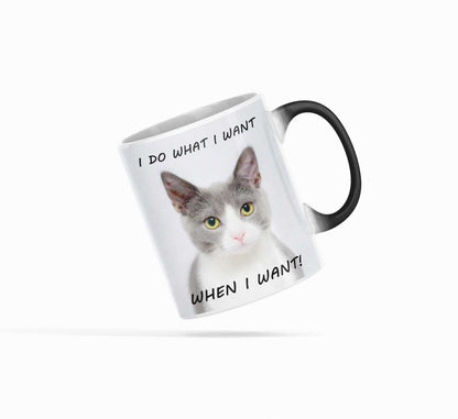 Mug Bossy Kitten Heat Sensitive Color Changing Coffee Mug CCMLC1009H9 24 $ Mugs Onetify Stew's Incense
