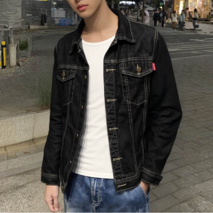 Denim Jackets Mens Trucker Denim Jacket OPMJ06014D-DBLU-XS 64 $ Coats Onetify Stew's Incense