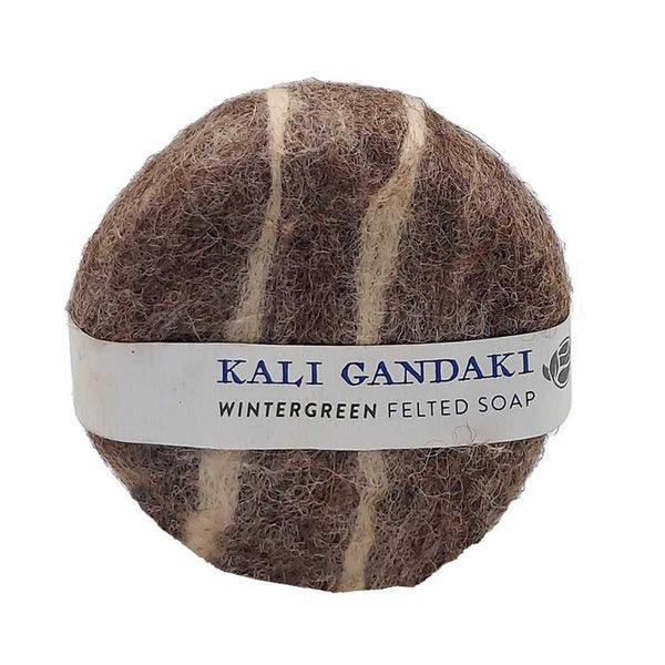 Soap Kali Gandaki Wintergreen Felted Herbal Soap WE13.01 7 $ Incense Holders The Witches Sage LLC Stew's Incense