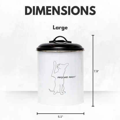 Containers Country Living Set of 3 Pet Treat Storage Canisters – Black & White PL3400S 36 $ Pet Lovers Store American Pet Supplies Stew's Incense