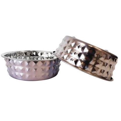 Bowl Country Living Set of 2 Hammered Stainless Steel Dog Bowls – Lavender HBSLL120 Lav 24 $ Pet Lovers Store American Pet Supplies Stew's Incense
