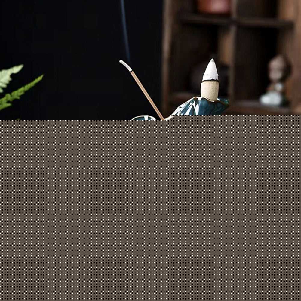 Incense Burner Lotus Ceramic Backflow Cone & Stick Incense Burner BFL-24 19 $ Shop All The Witches Sage LLC Stew's Incense