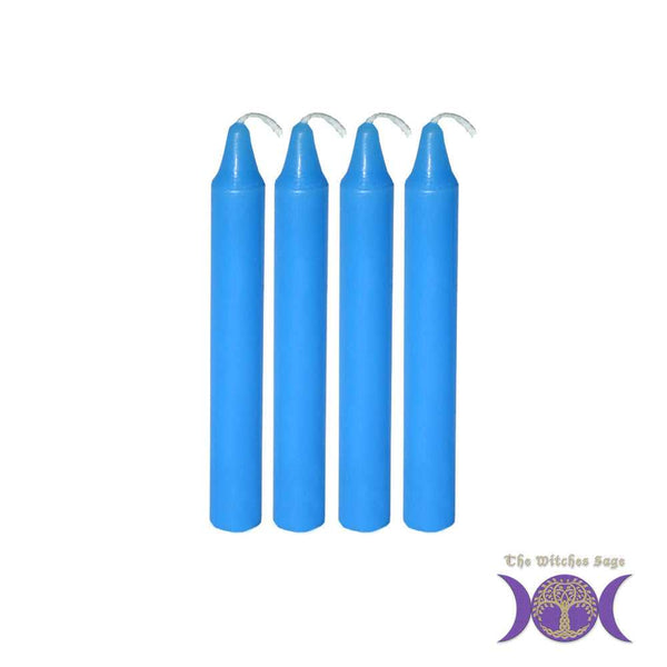 Candle Mini Ritual Candle - Lt Blue (Set of 4) 81534 2 $ The Witches Sage LLC Stew's Incense