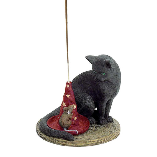 Incense Burner Magical Cat & Mouse incense Holder IB978-A 26 $ Shop All The Witches Sage LLC Stew's Incense