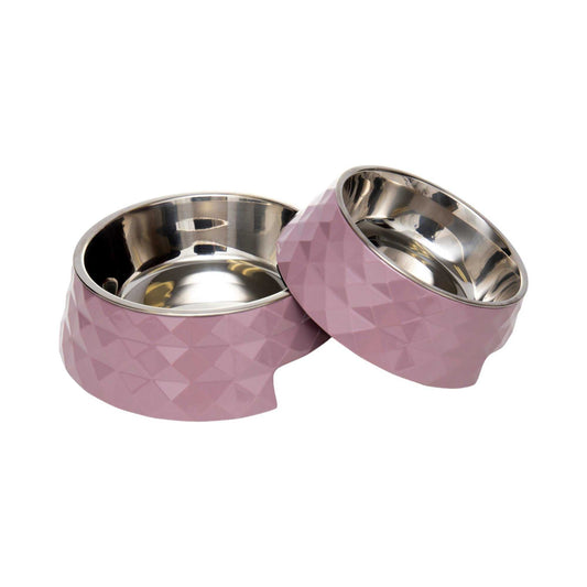 Bowl Country Living Set of 2 Diamond Twill Melamine Dog Bowls with Removable Stainless Steel Inserts – Wood Rose MLB003 24 $ Pet Lovers Store American Pet Supplies Stew's Incense