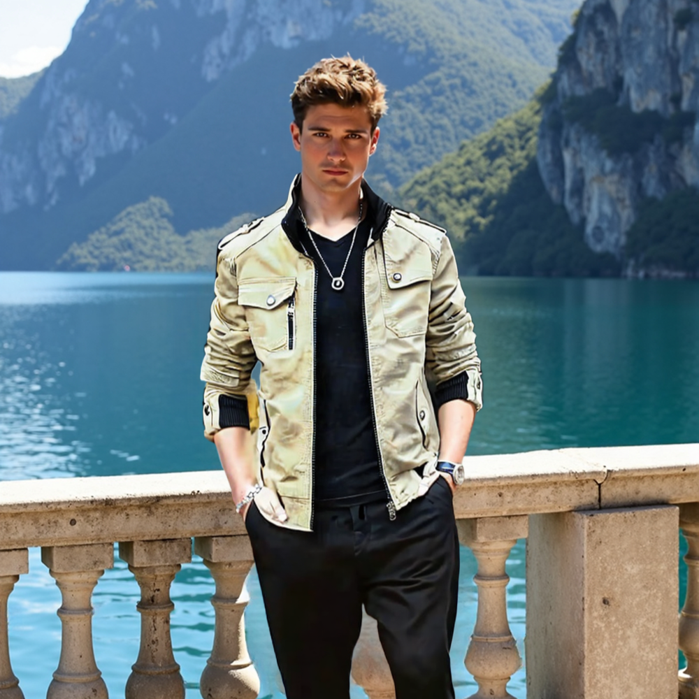 Men Jacket Promo 2025 Mens Military Style Casual Jacket with Zipper Design OPMJ02065E-BGE-S 64 $ Shop All Onetify Stew's Incense