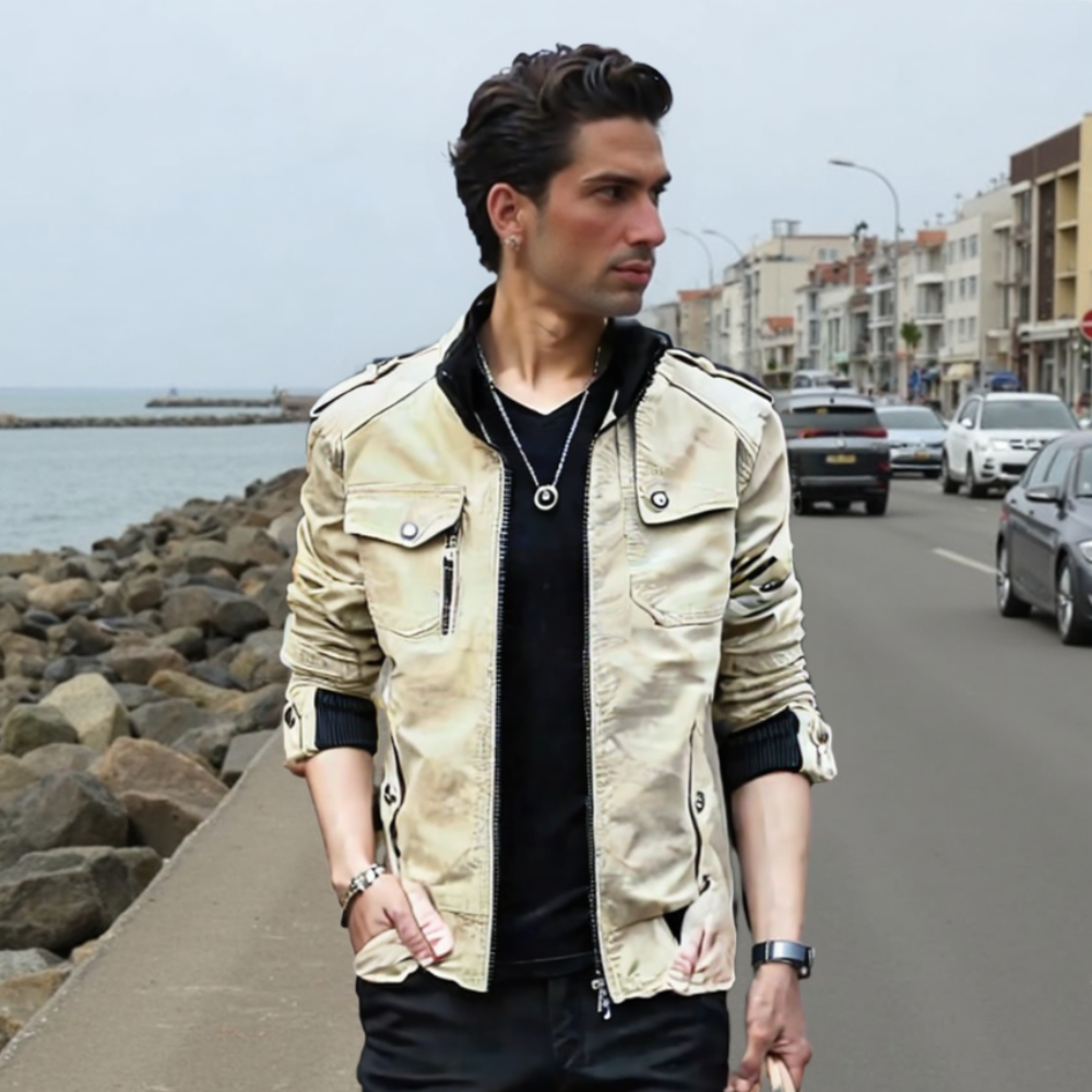 Men Jacket Promo 2025 Mens Military Style Casual Jacket with Zipper Design OPMJ02065E-BGE-S 64 $ Shop All Onetify Stew's Incense
