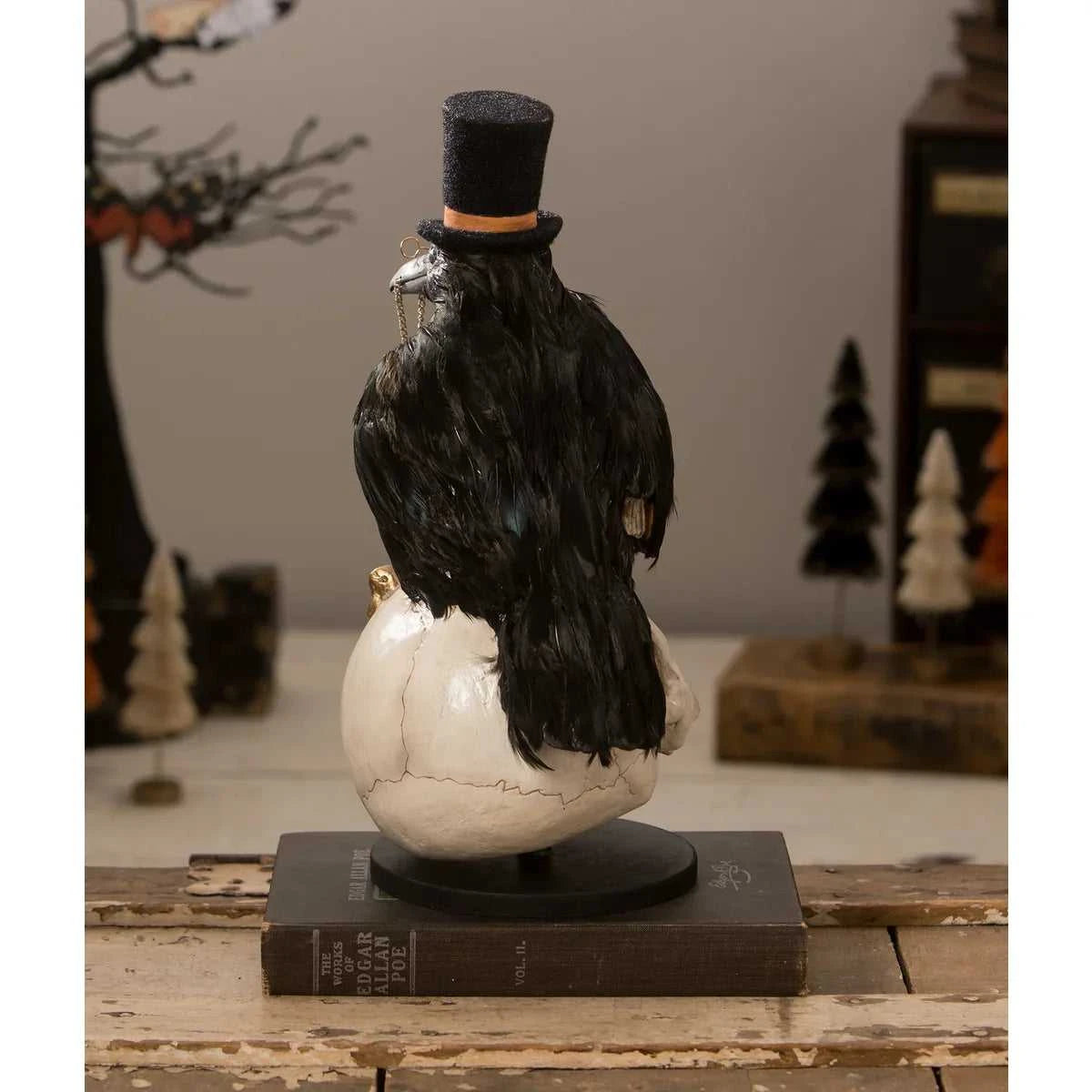 Seasonal Decor, Halloween Midnight Crow On Skull by Bethany Lowe Designs TD2226 199 $ Shop All Quirks! Stew's Incense