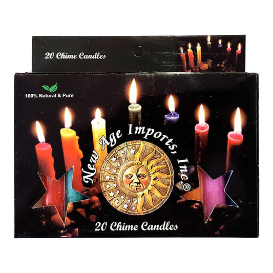 Candle Mini Ritual Candle - Chime Altar Candles (Box of 20) CDL4-MIX 10 $ Shop All The Witches Sage LLC Stew's Incense