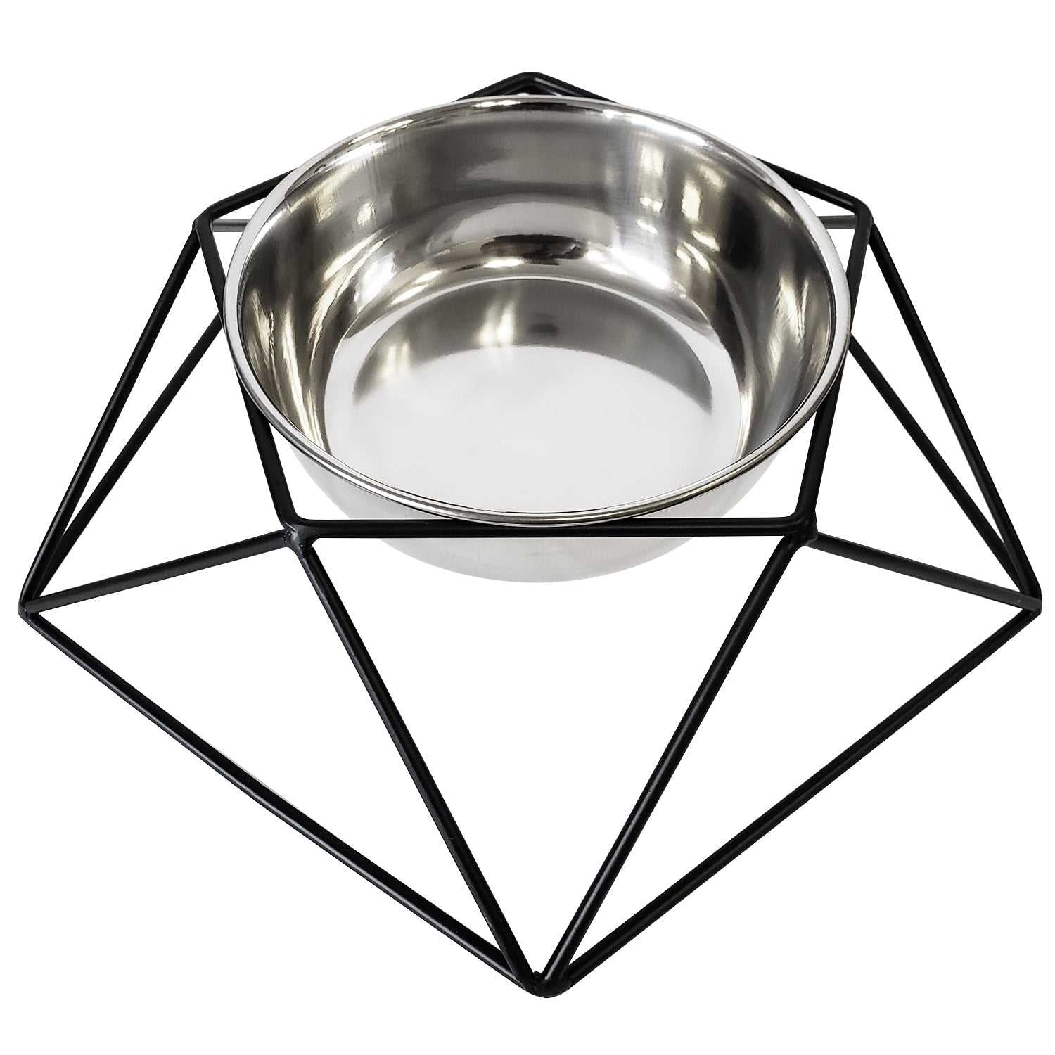 Elevated Feeders Country Living Elevated Single Dog Bowl Feeder – Geometric Design with Removable Stainless Steel Bowl EFDSS8 18 $ Pet Lovers Store American Pet Supplies Stew's Incense
