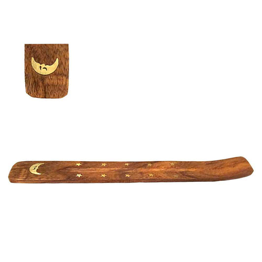 Incense Holder Moon Wooden Incense Holder 89101-C 1 $ The Witches Sage LLC Stew's Incense