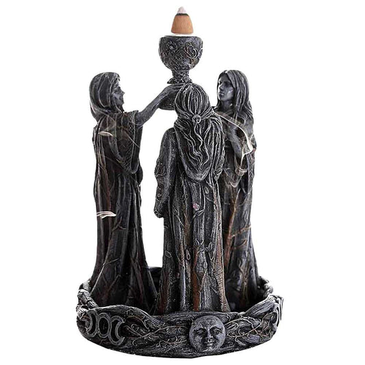 Incense Burner Mother Maiden Crone Backflow Incense Burner 11893 44 $ The Witches Sage LLC Stew's Incense