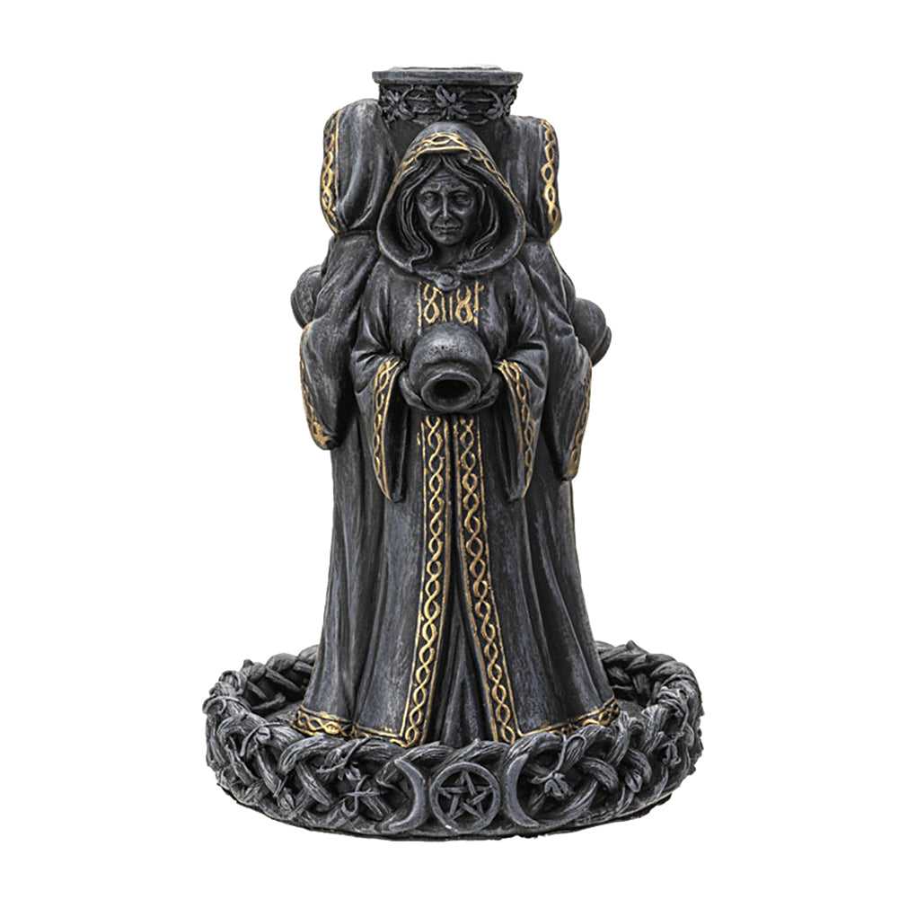 Incense Burner Mother, Maiden, Crone Backflow Incense Burner 14940 30 $ Shop All The Witches Sage LLC Stew's Incense