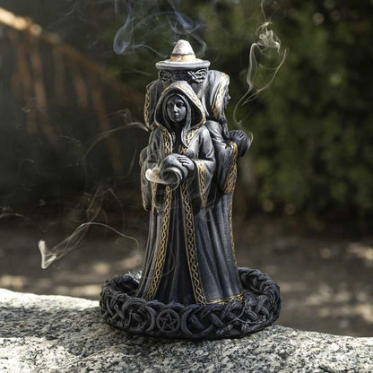 Incense Burner Mother, Maiden, Crone Backflow Incense Burner 14940 30 $ Shop All The Witches Sage LLC Stew's Incense