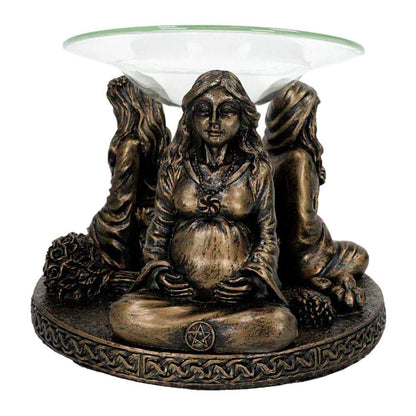 Oil Burner Mother Maiden Crone Oil Burner 14609 33 $ Shop All The Witches Sage LLC Stew's Incense