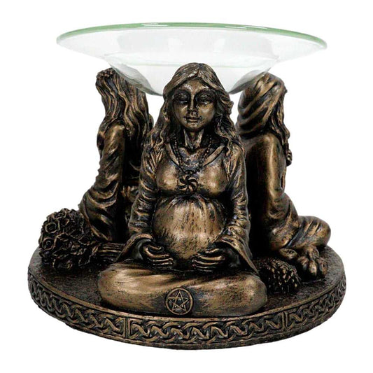 Oil Burner Mother Maiden Crone Oil Burner 14609 33 $ Shop All The Witches Sage LLC Stew's Incense