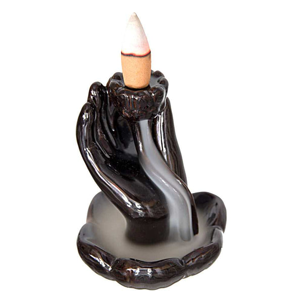 Incense Burner Mudra Hand Ceramic Backflow Incense Burner 89507 12 $ The Witches Sage LLC Stew's Incense