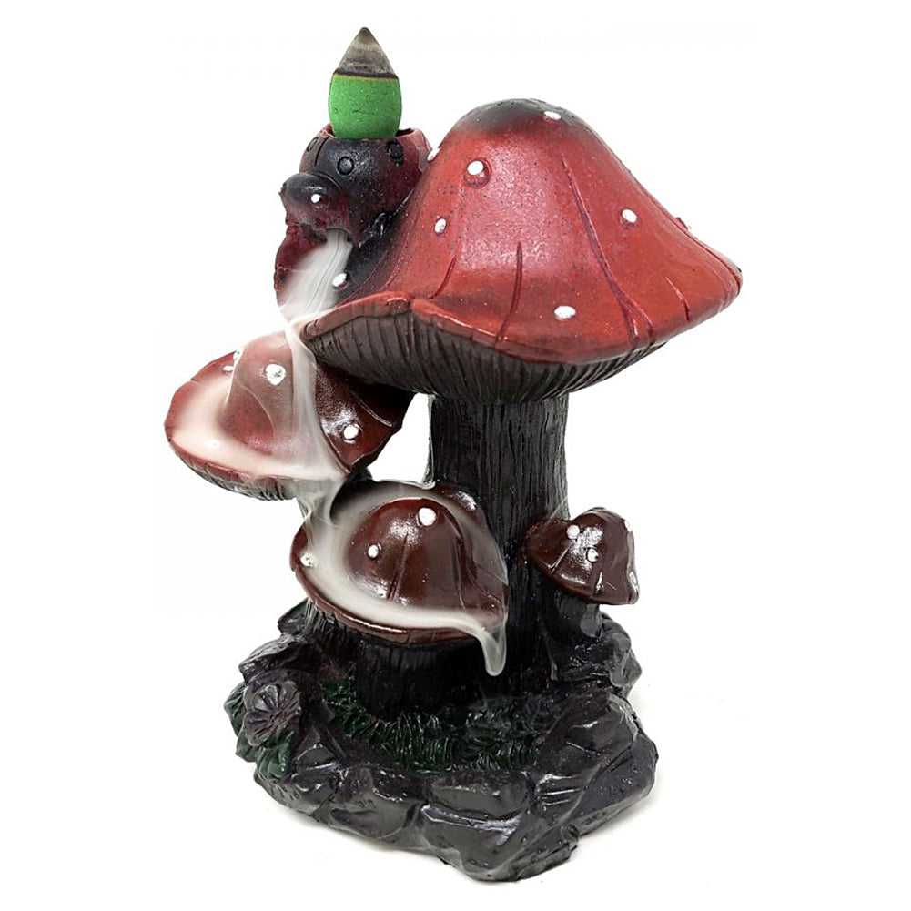 Incense Burner Mushroom Backflow Cone Incense Burner #1 BFL-06 16 $ Shop All The Witches Sage LLC Stew's Incense